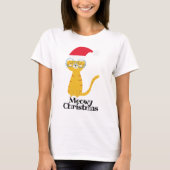 Funny Christmas Cat T-Shirt (Vorderseite)