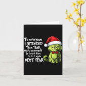 Funny Christmas Cat To Everyone I Offended This Ye Karte (Gelbe Blume)