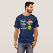 Funny Christmas Cat to Everyone I Offendedhis Year T-Shirt (Vorne ganz)