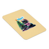 Funny Christmas Cat Was mit Baumsticker Magnet (Rechte Seite)