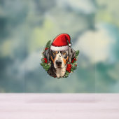 Funny Christmas Catahoula Leopard Dog Acrylschild (Neutral)