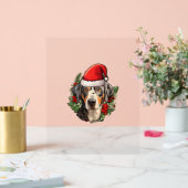 Funny Christmas Catahoula Leopard Dog Acrylschild (Hochzeit)