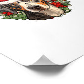 Funny Christmas Catahoula Leopard Dog Poster (Ecke)