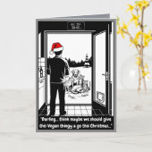 Funny Christmas cats and dogs card Karte (Gelbe Blume)