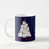 Funny Christmas Cats Cats Lover Navy Blue Tasse (Links)