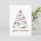Funny Christmas Cats Katze Lover Weihnachten (Stehend Vorderseite)