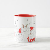 Funny Christmas Cats Tasse (Zentrum)