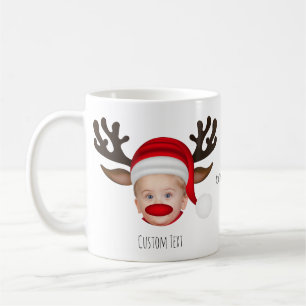 Funny Christmas Charakter Gesicht Personalisiertes Kaffeetasse