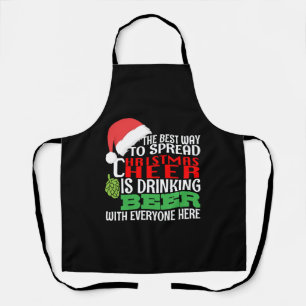 Funny Christmas Cheer Beer Drink Holiday Spirit Schürze