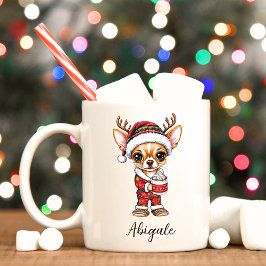 Funny Christmas Chihuahua Tasse