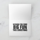 FUNNY CHRISTMAS CHIMPANZEE CHESS GREETING CARD KARTE (Innenseite)