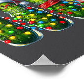 Funny Christmas Ckles Holiday Lights  Poster (Ecke)