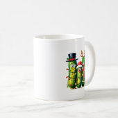 Funny Christmas Ckles Santa Claus Hat Xmas Lights Kaffeetasse (VorderseiteRechts)