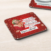 Funny Christmas Coaster Best Friend Liquor Cabinet Getränkeuntersetzer (Linke Seite)