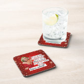 Funny Christmas Coaster Best Friend Liquor Cabinet Getränkeuntersetzer (Rechte Seite)