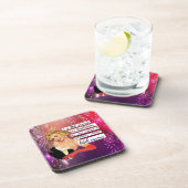 Funny Christmas Coaster Retro Best Friend NYE Getränkeuntersetzer (Rechte Seite)