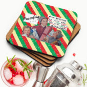 Funny Christmas Coaster Retro Best Friend Parent Getränkeuntersetzer