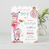 Funny Christmas Cocktail Party Girl's Night Einladung (Stehend Vorderseite)