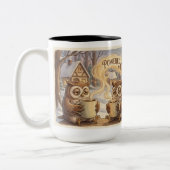 Funny Christmas Coffee Mug – Powered by Christmas Zweifarbige Tasse (Links)