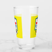 Funny Christmas Cognac Label Glas (Links)