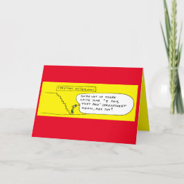 Funny Christmas Computer Cartoon Joke Feiertagskarte