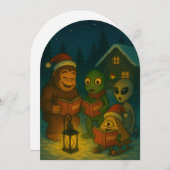 Funny Christmas Conspiracy Holiday Card Feiertagskarte (Vorne/Hinten)