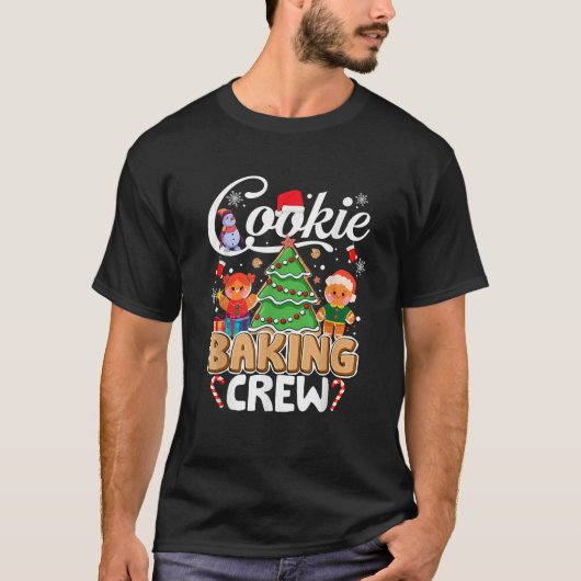 Funny Christmas Cookie Baking Crew Family Matching T-Shirt (Vorderseite)