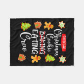 Funny Christmas Cookie Eating Not Baking Crew - Gi Fleecedecke (Vorderseite (Horizontal))