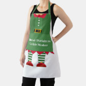 Funny Christmas Cookie Maker Elf Green Red Schürze (InSitu)