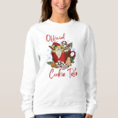 Funny Christmas Cookie offizielle Tester festlich Sweatshirt (Vorderseite)
