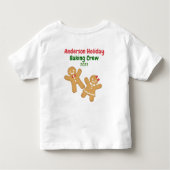 Funny Christmas Cookie Tester Holiday Baking Todd Kleinkind T-shirt (Rückseite)