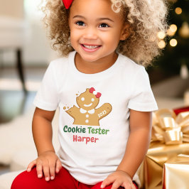 Funny Christmas Cookie Tester Holiday Baking Todd Kleinkind T-shirt