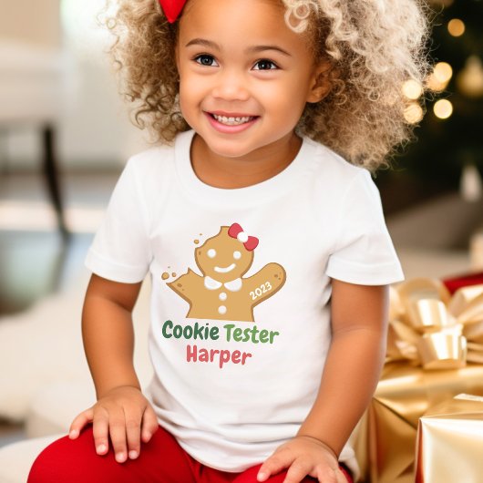 Funny Christmas Cookie Tester Holiday Baking Todd Kleinkind T-shirt