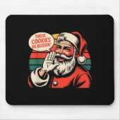 Funny Christmas Cookies Meme Brainrot Santa Claus Mousepad (Vorne)
