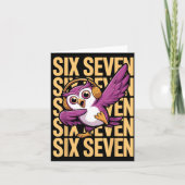 Funny Christmas Cool Owl Dabbing Xmas Dab Six Seve Karte (Vorderseite)