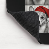 Funny Christmas Corgi Santa Dog Lover Photo Booth  Mousepad (Ecke)