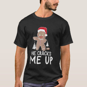 Funny Christmas Couple Pajama Er bricht mich auf u T-Shirt