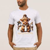 Funny Christmas Cow Tee for Dad (Vorderseite)