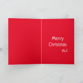 Funny Christmas Cranky Cat Karte (Innenseite)