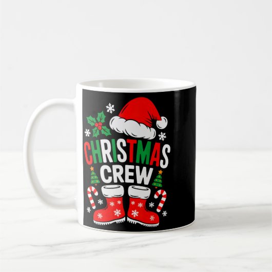 Funny Christmas Crew Xmas Squad Santa Family Pajam Kaffeetasse (Links)