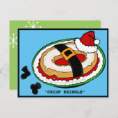FUNNY CHRISTMAS CRISP KRINGLE POSTCARD FEIERTAGSPOSTKARTE (Vorne/Hinten)