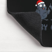 Funny Christmas Crow Graphic – F-caw-f Merry Craw Mousepad (Ecke)