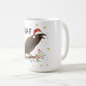 Funny Christmas Crow Raven F-CAW- F Kaffeetasse (VorderseiteRechts)