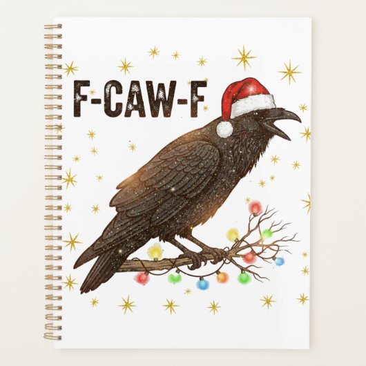 Funny Christmas Crow Raven F-CAW- F Planer (Vorderseite)