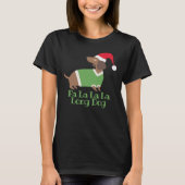 Funny Christmas Dackel T-Shirt (Vorderseite)