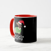 Funny Christmas Dackel Tasse (Vorderseite Links)