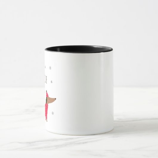 Funny Christmas Dackel Tasse (Zentrum)