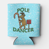 Funny Christmas Dancer Reindeer Pub Dosenkühler (Vorderseite)