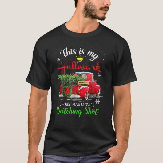 Funny Christmas Das ist mein Hallmãrks-Film Watchi T-Shirt (Vorderseite)