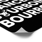 Funny Christmas Dasher Dancer Prancer &amp; Bourbo Poster (Ecke)